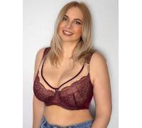 Бюстгалтер пояс Fluide FLU-7011 Bordeuax