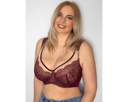 Бюстгалтер пояс Fluide FLU-7011 Bordeuax